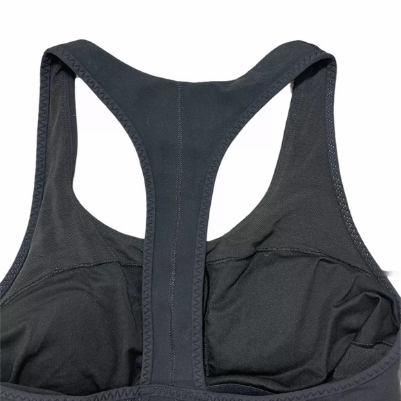 Lululemon Power Up T-Back Black Tank Top Athletic Workout Shirt Size 6 Womens - Picture 4 of 14